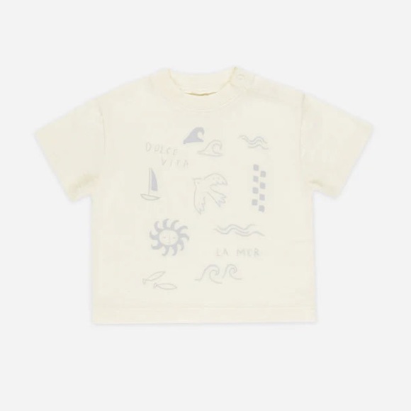 RYLEE AND CRU Kids Cream Graphic T-Shirt - Picture 2 of 5